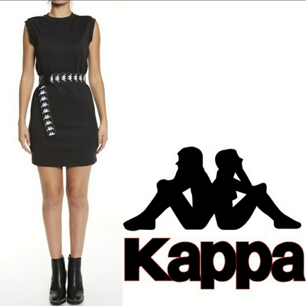 NWT KAPPA 222 Banda Aourin Belted Logo Mini Dress